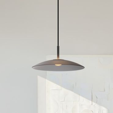 Nova Luce Polifemo - hanglamp - Ø 40 x 140 cm - 12W LED incl. - rokerig glas en zandzwart