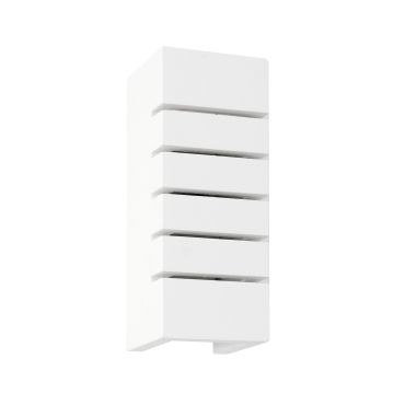 Nova Luce Sandro - wandverlichting - 9,5 x 9 x 24,5 cm - wit gips