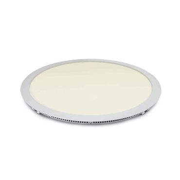 ONE Light Round Recessed Panels Die Cast - plafondverlichting - Ø 42 x 2 cm - 40W LED incl. - IP40 - wit - warm witte lichtkleur