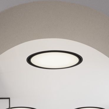 Nova Luce Perfect Profile Trimless - inbouwspot - Ø 840 mm, 830 mm inbouwmaat - 80W dimbare LED incl. - 3000K - zwart