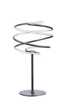 ETH Slinger - tafellamp - Ø 21,5 x 40 cm - 3 stappen dimbaar - 12W LED incl. - zwart