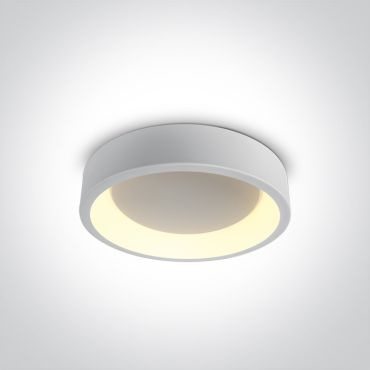 ONE Light LED Decorative Plafo Round - plafondverlichting - Ø 45,5 x 13,2 cm - 32W LED incl. - wit - instelbare lichtkleur