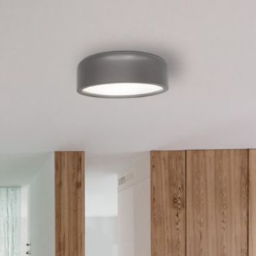 SHOWROOMMODEL - Nova Luce Perleto - plafondverlichting - Ø 35 x 13 cm - grijs