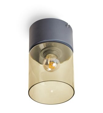 ETH Sledge Glass - plafondlamp - Ø 12 x 18 cm - groen