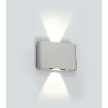 ONE Light Outdoor Slim Range - buiten wandverlichting - 18 x 4,2 x 11,5 cm - 2 x 6W LED incl. - IP54 - wit