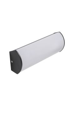 Artdelight Bella - badkamerlamp - 30 x 5,6 × 9,4 cm - 6W LED incl. - IP44 - zwart