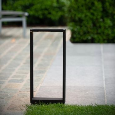 Lucide Narvik - sokkellamp - 23 x 8,6 x 50 cm - 9,2W LED incl. - IP65 - zwart