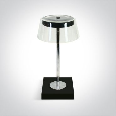 ONE Light Portable Table Lights - oplaadbare tafellamp - Ø 13,8 x 27 cm - 2,5W dimbare LED incl. - IP65 - zwart