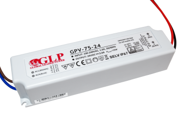 GLP LED driver - 24Vdc/230V - IP67 - 75W - niet-dimbaar