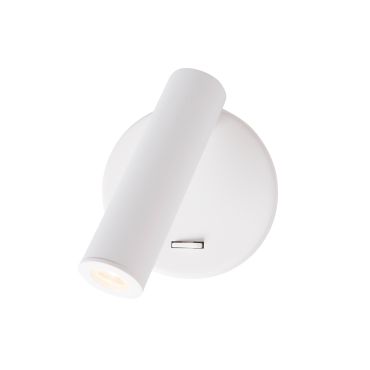 Nova Luce Laredo - wandlamp met schakelaar - 9 x 11 x 11 cm - 3W LED incl. - wit
