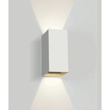 ONE Light Outdoor Wall Dark Lights - buiten wandverlichting - 9 x 6,8 x 16,6 cm - 2 x 3W LED incl. - IP54 - wit