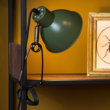 Lucide Moys - klemlamp - 32,5 x 14 x 12,7 cm - groen