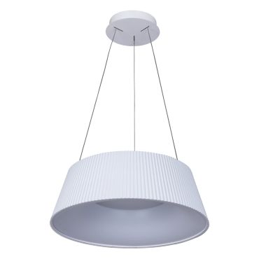VK Lighting Aelia - hanglamp - Ø 46 x 120 cm - 30W dimbare LED incl. - wit