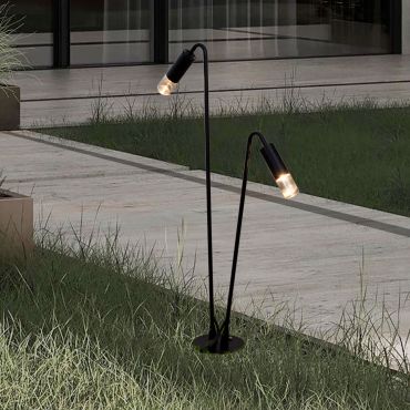 Nova Luce Aether - tuinpaal - Ø 15 x 80 x 52 cm - 10W LED incl. - IP65 - donker antraciet