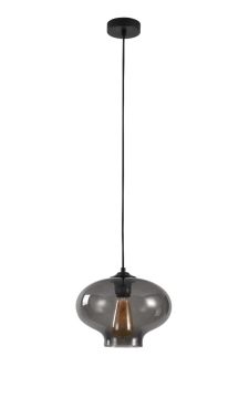 Artdelight Toronto - hanglamp - Ø 26,5 x 175 cm - gerookt