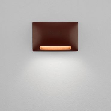 Nova Luce Sub - buiten wandverlichting - 13,5 x 8,5 x 3,5 cm - 5W LED incl. - IP65 - corten