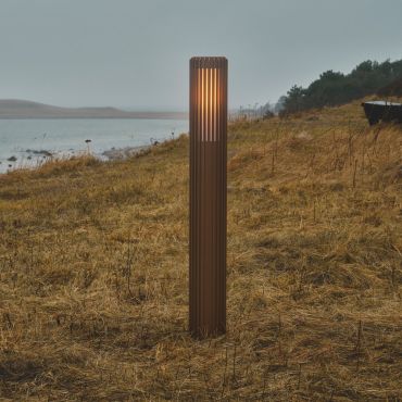 Nordlux Aludra 95 N - tuinpaal - Ø 12,4 x 95,4 cm - IP44 - bruin