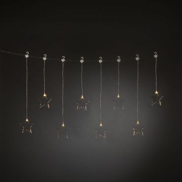 Konstsmide kerstverlichting - lichtgordijn - 105 x 59 cm - transparant