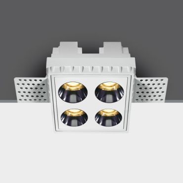ONE Light Trimless Mirror Range - inbouwspot - 70 x 70 mm, 72 x 72 mm inbouwmaat  - 10W LED incl. - wit