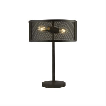 Searchlight Fishnet - tafellamp - 50 cm - mat zwart