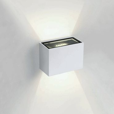ONE Light Outdoor Wall Up &amp; Down Lights - buiten wandverlichting - 9 x 6,5 x 6,5 cm - 2 x 3W LED incl. - IP54 - wit