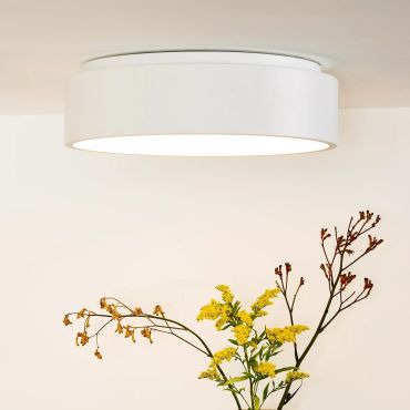 Lucide Talowe Led - plafondlamp - Ø 45,5 x 13 cm - 30W dimbare LED incl. - wit