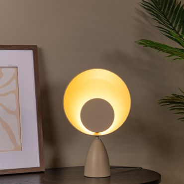 Lucide Castamar - tafellamp - 25,5 x 9,8 x 40 cm - 3W LED incl. - taupe