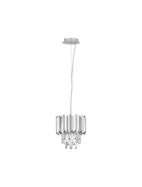 Nova Luce Magnolia - hanglamp - Ø 25 x 120 cm - chroom