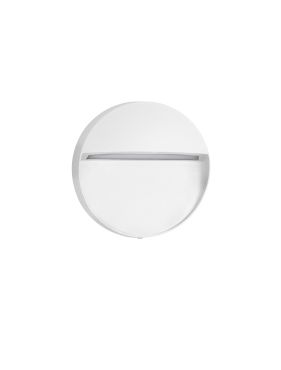 Nova Luce Nectar - buiten wandverlichting - Ø 12 x 2,8 cm - 3W LED incl. - IP65 - zandwit