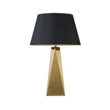 Searchlight Maldon - tafellamp - Ø 33 x 58 cm - zwart en goud