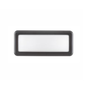 Nova Luce Pulsar - buiten wandverlichting - 23 x 10 x 6,5 cm - 6W LED incl. - IP54 - wit en donkergrijs