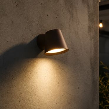VK Lighting Kupo - buiten wandverlichting - Ø 11,5 x 11,4 cm - IP65 - roestbruin