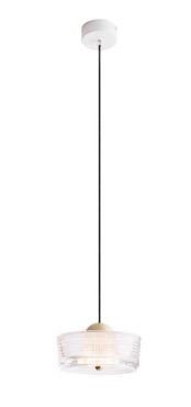 Maxlight Lipari - hanglamp - Ø 16 x 180 cm - 6W LED incl. - geborsteld goud