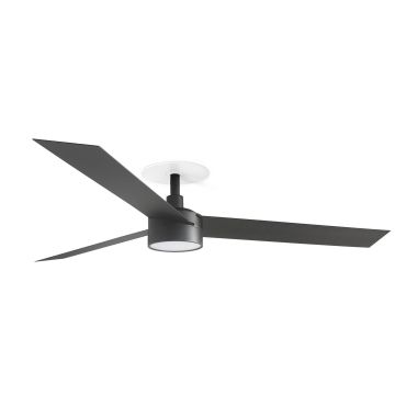 Faro Cruiser L - plafondventilator met licht en inbouwrozet - Ø 132 cm - mat zwart
