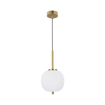 Nova Luce Lato - hanglamp - Ø 18,5 x 120 cm - antiek messing