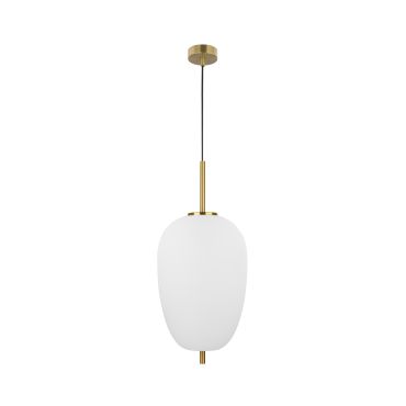 Nova Luce Lato - hanglamp - Ø 27 x 120 cm - antiek messing