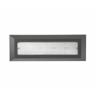 Nova Luce Pulsar - buiten wandverlichting - 23 x 3 x 8 cm - 4W LED incl. - IP54 - donkergrijs
