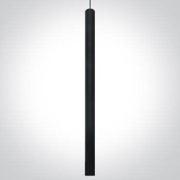 ONE Light Track Lights - hanglamp - 3-fase railsysteem - Ø 3,2 x 60 cm - 8W LED incl. - zwart