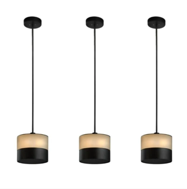 SHOWROOMMODEL - Heatsail Glow - hanglamp met verwarmingsfunctie - ø 17 x 17 x 150 cm - set van 3 - IP43 - zwart