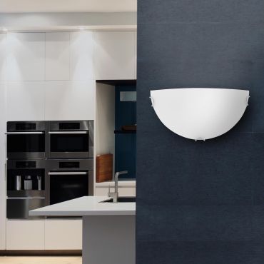 Nova Luce Anco - wandverlichting - 30 x 7,5 x 16 cm - wit en chroom