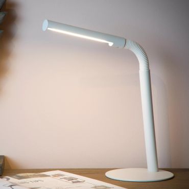 Lucide Gilly - bureaulamp - 28 x 14 x 49 cm - 3W LED incl. - wit