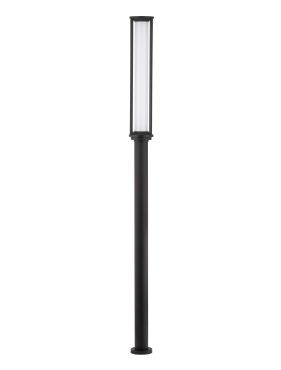 Nova Luce Solstice - tuinpaal - Ø 16 x 220 cm - 16W LED incl. - IP65 - donker antraciet