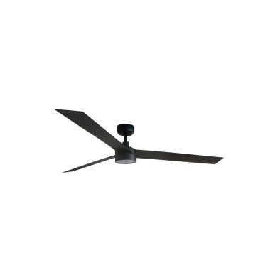 Faro Cruiser XL - plafondventilator met licht - Ø 160 cm - mat zwart