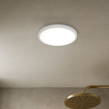 Nordlux Smart Oja - plafondverlichting - slimme verlichting - Ø 29,4 x 2,3 cm - 15W LED incl. - 2700K-6500K - wit