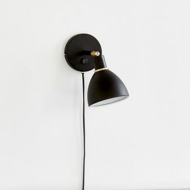 Nordlux Ray 12 - wandverlichting met schakelaar - 12 x 20 cm - zwart