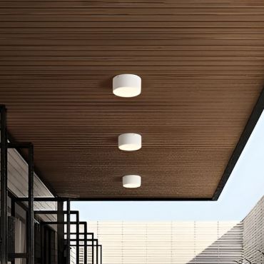 Nova Luce Judi - plafondlamp - Ø 12 x 6 cm - 10W LED incl. - IP65 - wit