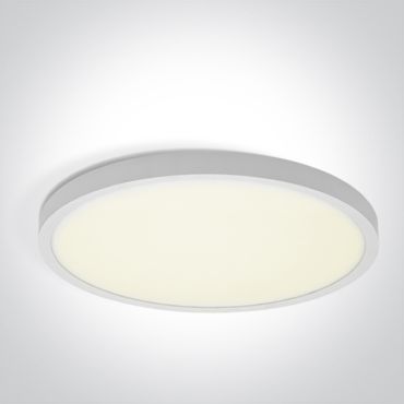 ONE Light Plafo - plafondverlichting - Ø 60 x 2,7 cm - 50W LED incl. - wit