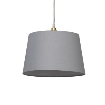 Searchlight Clyde Tapered Shade - lampenkap - Ø 30 x 19 cm - grey