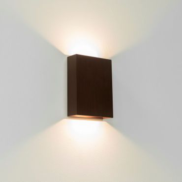 Artdelight Memphis - wandlamp - 4 x 12 x 16 cm - 6W dimbare LED incl. - IP65 - zwart en goud