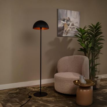 Lucide Siemon - staanlamp - Ø35 x 160 cm - zwart